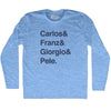 Custom Names And Sign T-shirt Adult Tri-Blend Long Sleeve T-shirt by Tribe Lacrosse