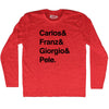 Custom Names And Sign T-shirt Adult Tri-Blend Long Sleeve T-shirt by Tribe Lacrosse