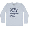 Custom Names And Sign T-shirt Adult Tri-Blend Long Sleeve T-shirt by Tribe Lacrosse