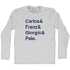 Custom Names And Sign T-shirt Adult Cotton Long Sleeve T-shirt by Tribe Lacrosse