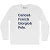 Custom Names And Sign T-shirt Adult Cotton Long Sleeve T-shirt by Tribe Lacrosse