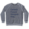 Custom Names And Sign T-shirt Adult Tri-Blend Sweatshirt by Tribe Lacrosse