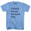 Custom Names And Sign T-shirt Adult Tri-Blend T-shirt by Tribe Lacrosse
