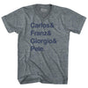 Custom Names And Sign T-shirt Tri-Blend V-neck Womens Junior Cut T-shirt by Tribe Lacrosse