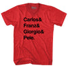 Custom Names And Sign T-shirt Adult Tri-Blend V-neck T-shirt by Tribe Lacrosse