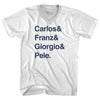 Custom Names And Sign T-shirt Adult Tri-Blend V-neck T-shirt by Tribe Lacrosse
