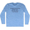 Custom Quote Adult Tri-Blend Long Sleeve T-shirt by Tribe Lacrosse