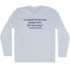 Custom Quote Adult Tri-Blend Long Sleeve T-shirt by Tribe Lacrosse