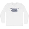 Custom Quote Adult Cotton Long Sleeve T-shirt by Tribe Lacrosse