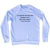Custom Quote Adult Tri-Blend Sweatshirt by Tribe Lacrosse
