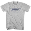 Custom Quote Adult Cotton T-shirt by Tribe Lacrosse