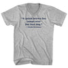 Custom Quote Adult Cotton V-neck T-shirt by Tribe Lacrosse
