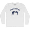 Custom Team Wrestling Adult Cotton Long Sleeve T-shirt by Tribe Lacrosse
