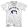 Custom Team Wrestling Adult Cotton V-neck T-shirt by Tribe Lacrosse