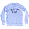 Custom Text Arched Over Law Text  Adult  Tri-Blend Sweatshirt by Tribe Lacrosse
