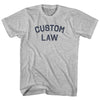 Custom Text Arched Over Law Text  Womens Cotton Junior Cut T-Shirt by Tribe Lacrosse