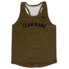 Custom Arched With Black Text Running Racerback Singlet by Tribe Lacrosse