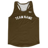 Custom Arched With White Text Running Racerback Singlet by Tribe Lacrosse
