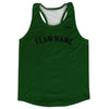 Custom Arched With Black Text Running Racerback Singlet by Tribe Lacrosse