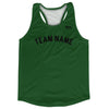 Custom Arched With Black Text Running Racerback Singlet by Tribe Lacrosse