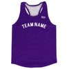 Custom Arched With White Text Running Racerback Singlet by Tribe Lacrosse