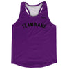 Custom Arched With Black Text Running Racerback Singlet by Tribe Lacrosse