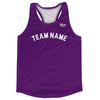 Custom Arched With White Text Running Racerback Singlet by Tribe Lacrosse