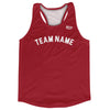Custom Arched With White Text Running Racerback Singlet by Tribe Lacrosse