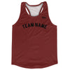 Custom Arched With Black Text Running Racerback Singlet by Tribe Lacrosse
