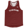 Custom Arched With White Text Running Racerback Singlet by Tribe Lacrosse