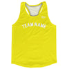 Custom Arched With White Text Running Racerback Singlet by Tribe Lacrosse