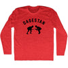 DAGESTAN Team Wrestling Adult Tri-Blend Long Sleeve T-shirt by Tribe Lacrosse