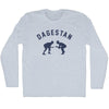 DAGESTAN Team Wrestling Adult Tri-Blend Long Sleeve T-shirt by Tribe Lacrosse