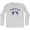 DAGESTAN Team Wrestling Adult Cotton Long Sleeve T-shirt by Tribe Lacrosse