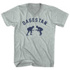 DAGESTAN Team Wrestling Adult Tri-Blend V-neck T-shirt by Tribe Lacrosse