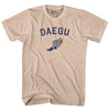 Daegu Running Track Winged Foot Adult Cotton T-shirt by Tribe Lacrosse