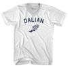Dalian Running Track Winged Foot Adult Tri-Blend V-neck T-shirt by Tribe Lacrosse