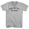 Dead Men Tell No Tales Adult Cotton V-neck T-shirt by Tribe Lacrosse