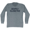 Deeply Closeted Adult Tri-Blend Long Sleeve T-shirt by Tribe Lacrosse