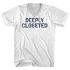 Deeply Closeted Adult Cotton V-neck T-shirt by Tribe Lacrosse
