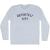 Definitely City Adult Tri-Blend Long Sleeve T-shirt by Tribe Lacrosse