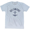 Delaware State Anchor Home Tri-Blend Adult T-shirt by Ultras