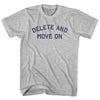 Delete And Move On Adult Cotton T-shirt by Tribe Lacrosse