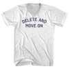 Delete And Move On Adult Cotton V-neck T-shirt by Tribe Lacrosse