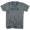 Delhi Vintage City Adult Tri-Blend V-neck T-shirt by Ultras