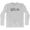 Delhi Vintage City Adult Cotton Long Sleeve T-shirt by Ultras