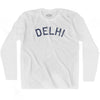 Delhi Vintage City Adult Cotton Long Sleeve T-shirt by Ultras