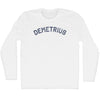 Demetrius Adult Cotton Long Sleeve T-shirt by Tribe Lacrosse