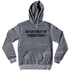 Department of Corrections Stencil Black Art Cotton-Poly Blend Hoodie by Tribe Lacrosse