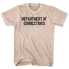 Department of Corrections Stencil Black Art  Adult  Tri-Blend T-shirt by Tribe Lacrosse